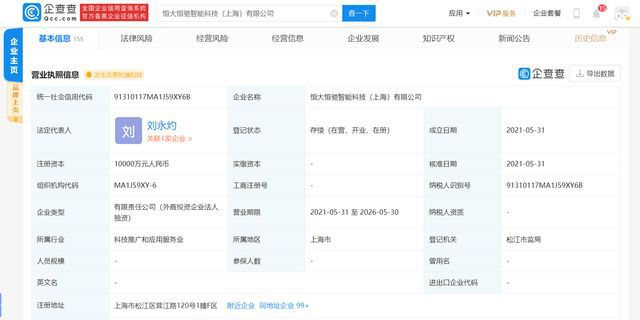 恒大新能源汽車(chē)斥資億元成立新公司，聚焦網(wǎng)絡(luò)技術(shù)轉(zhuǎn)讓 多元化布局還是戰(zhàn)略轉(zhuǎn)型信號(hào)？